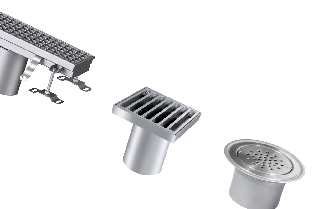 Paslanmaz çelikten yapılmış farklı üst kısımlar. Paslanmaz çelikten yapılmış farklı üst kısımlar.