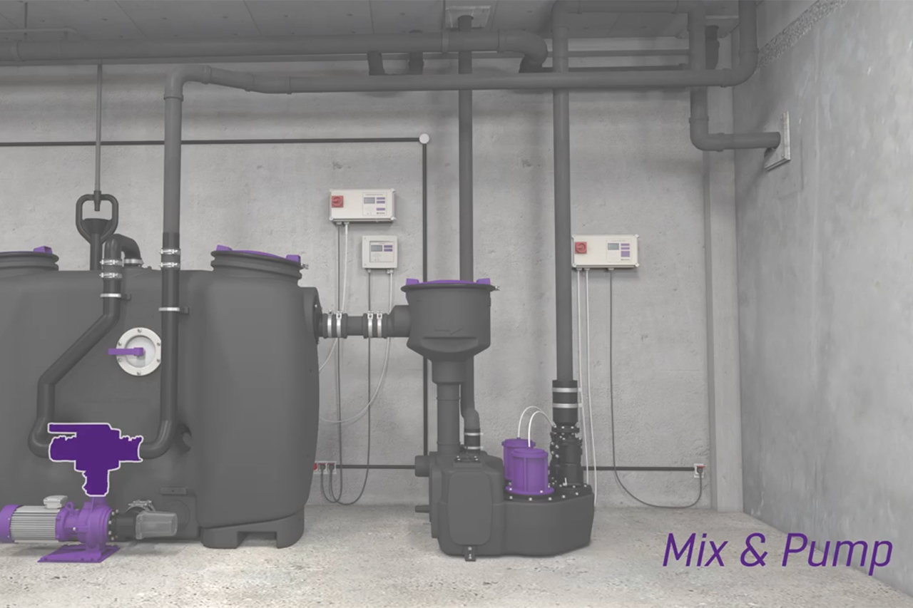 EasyClean free Auto Mix & Pump modelinin boşaltılması