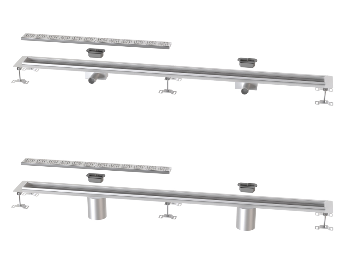 İki dikey veya yatay çıkışlı Ferrofix tasarım kutu oluk