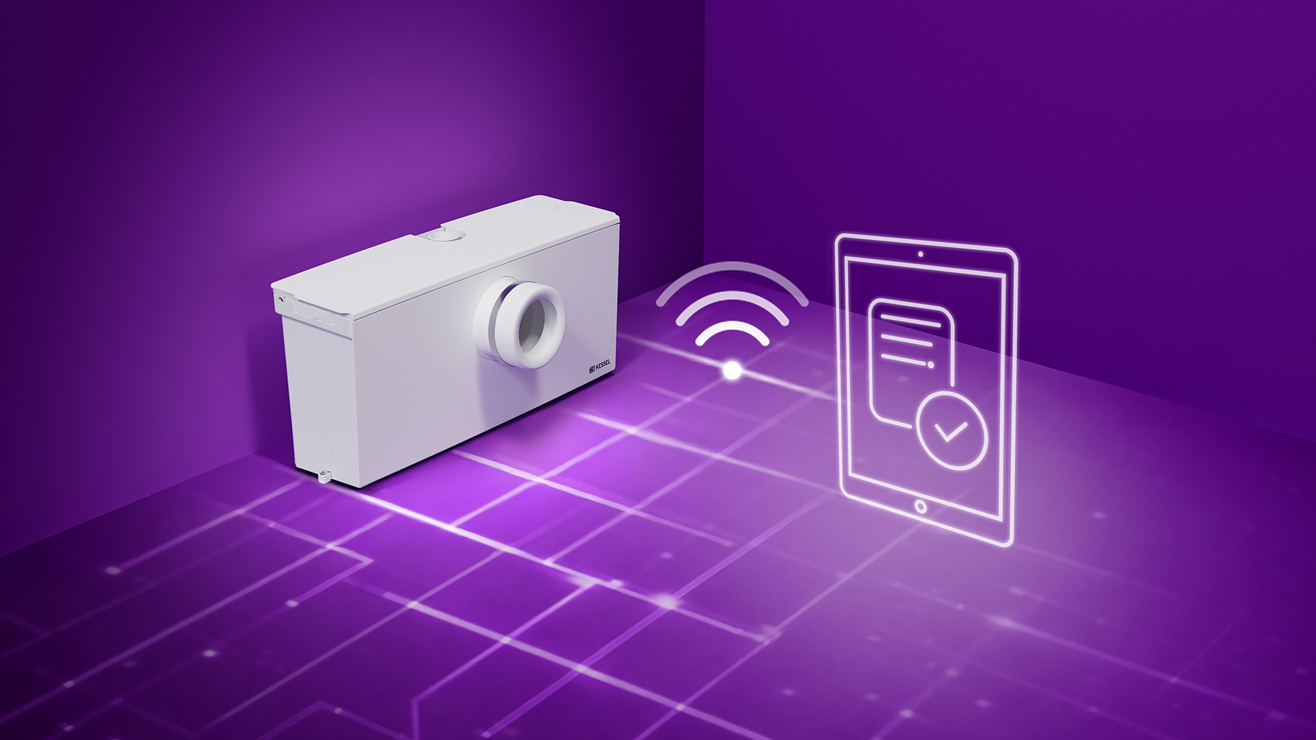 Radyo dalgaları aracılığıyla dijital bir son kullanıcı cihazıyla iletişim kuran küçük kaldırma yosunu