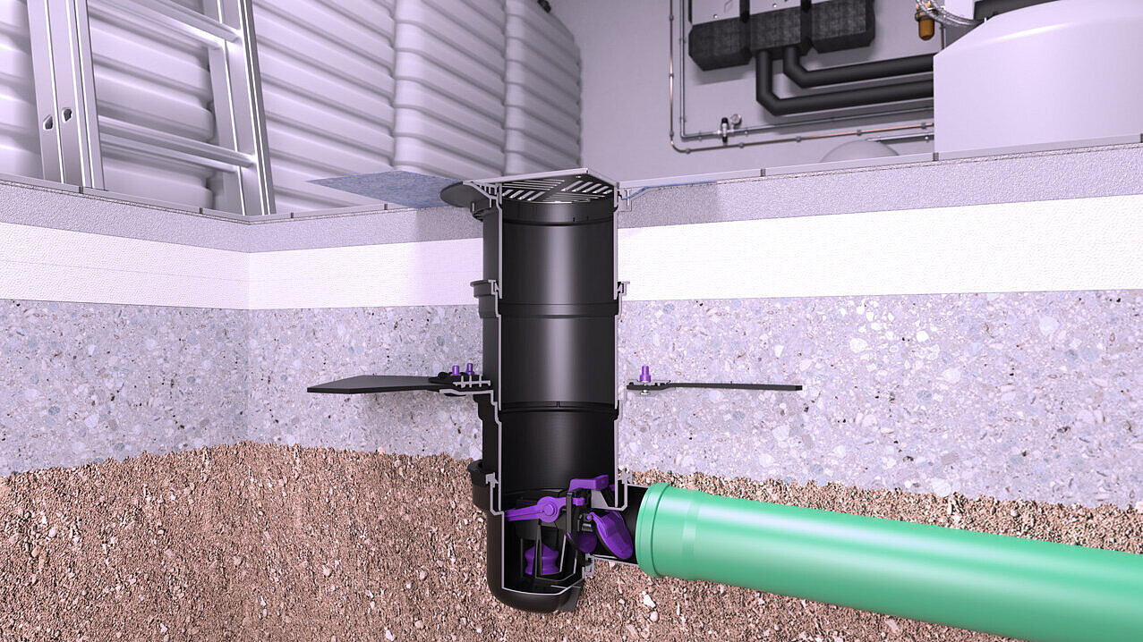 Isıtma odasındaki hafif sıvı tutucu için montaj şeması