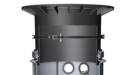 Aquapump Medium pompalama istasyonu, değişken üst kısım