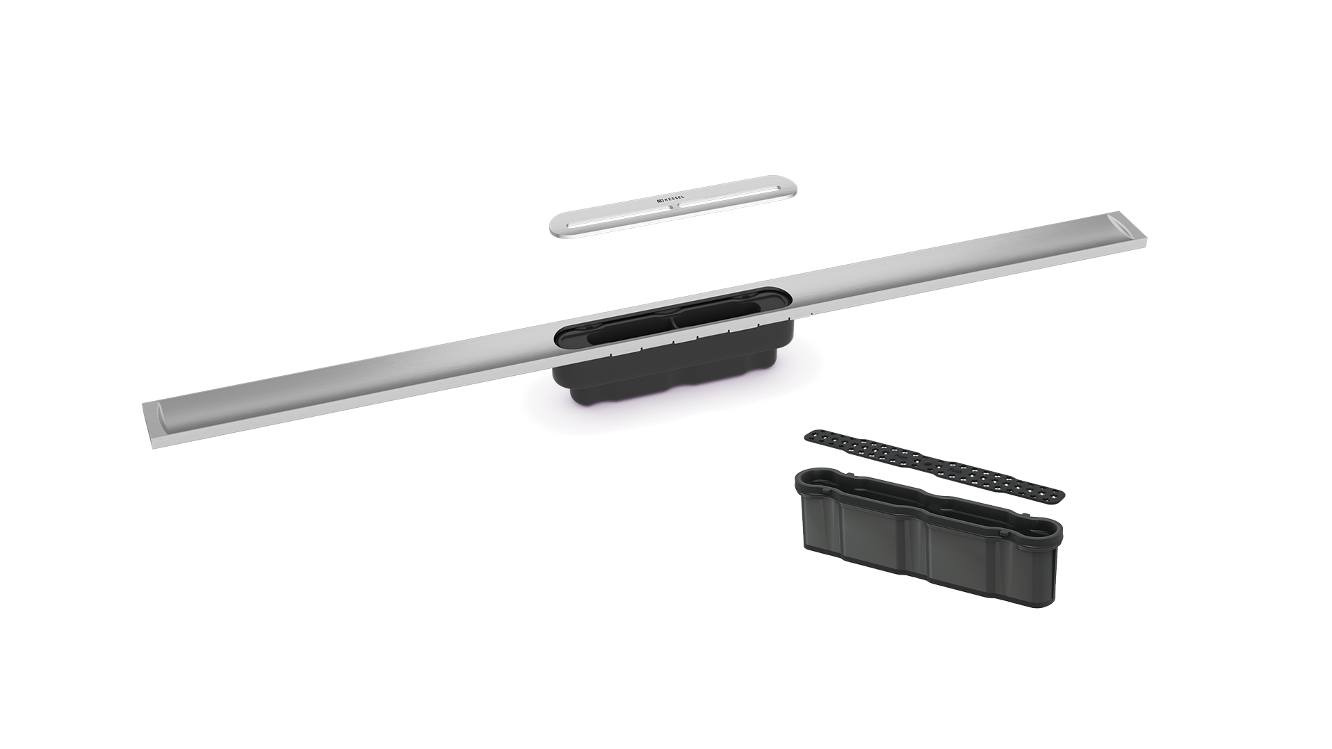 Saç filtreli ve Megastop'lu duş kanalı Linearis Infinity