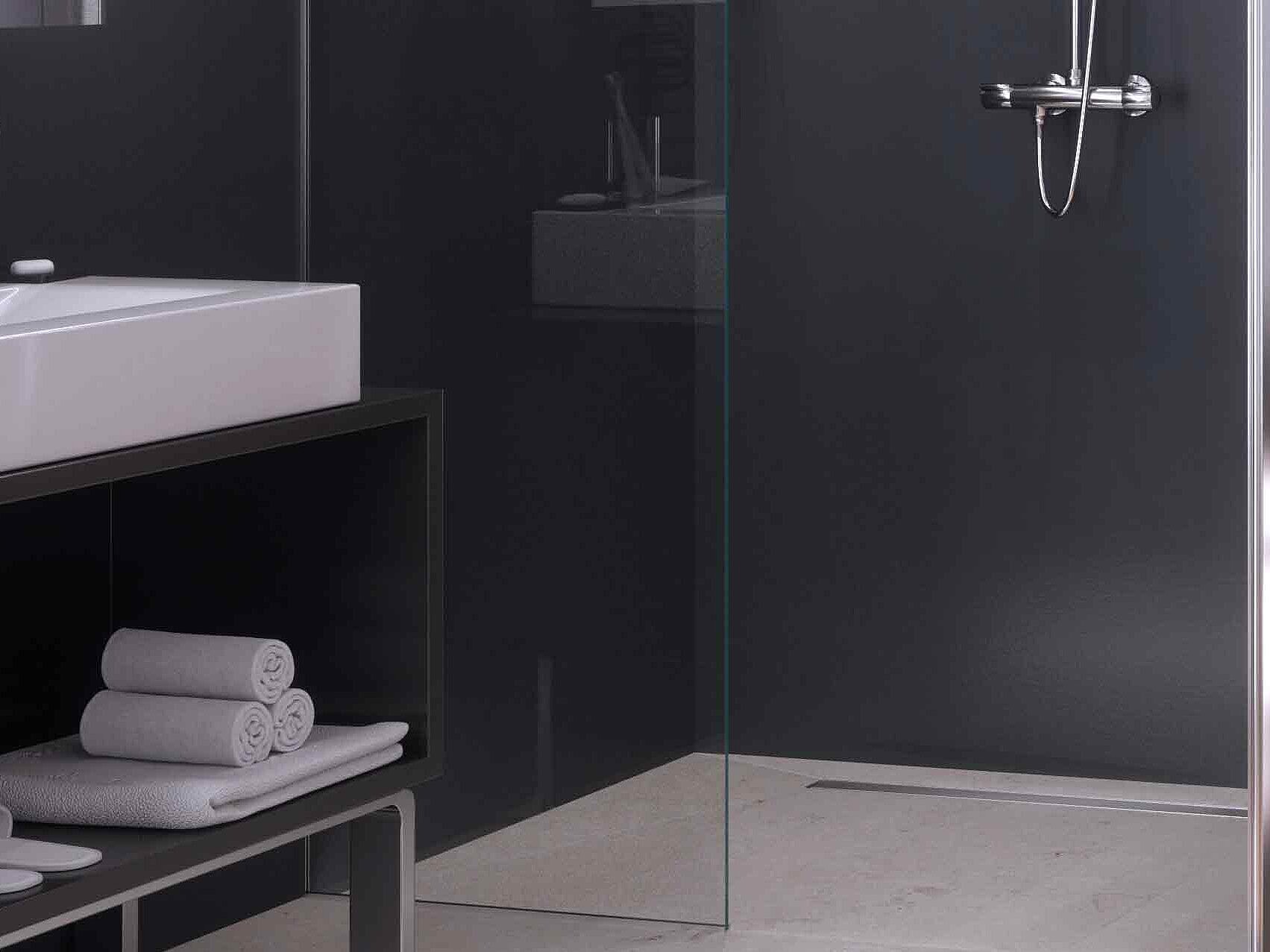 Linearis Compact duş kanalı için montaj şeması, 750 mm uzunluğunda