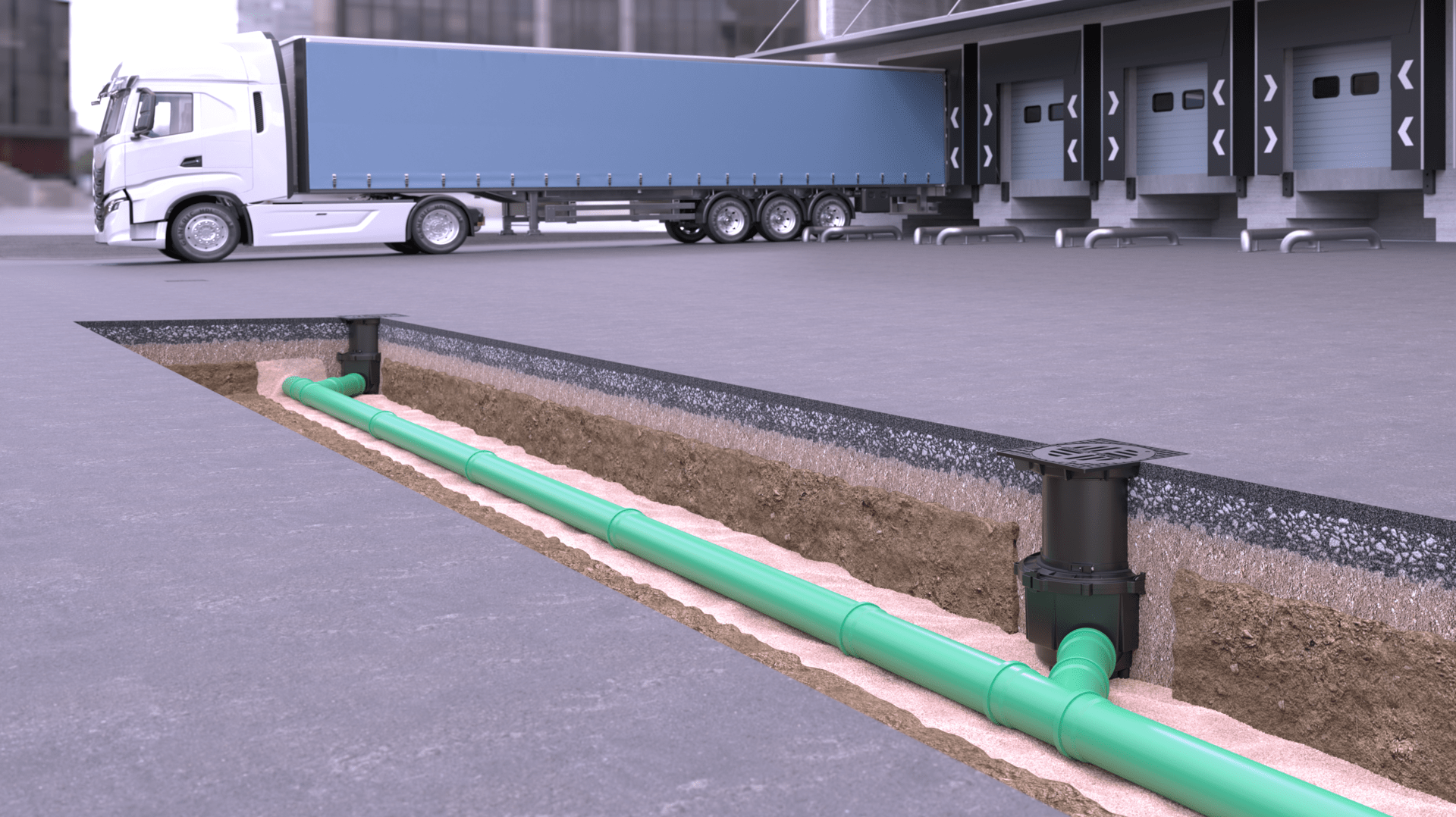 Kırılmaz ve dayanıklı System 400 açık alan süzgeci için montaj şeması