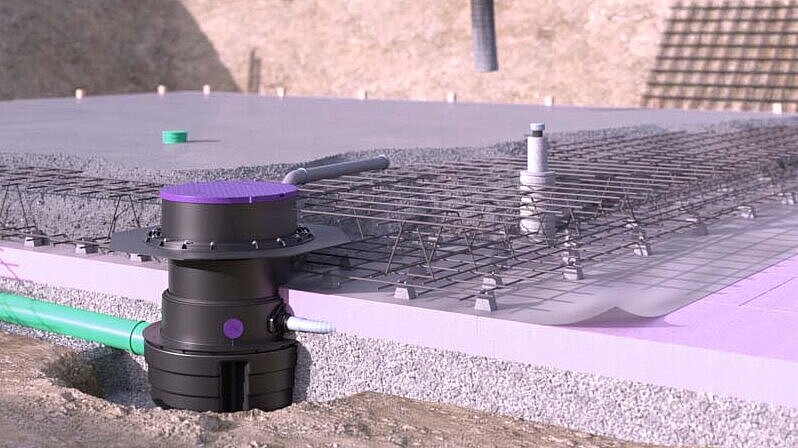 Aqualift F Compact kaldırma ünitesi, zemin döşeme montajı