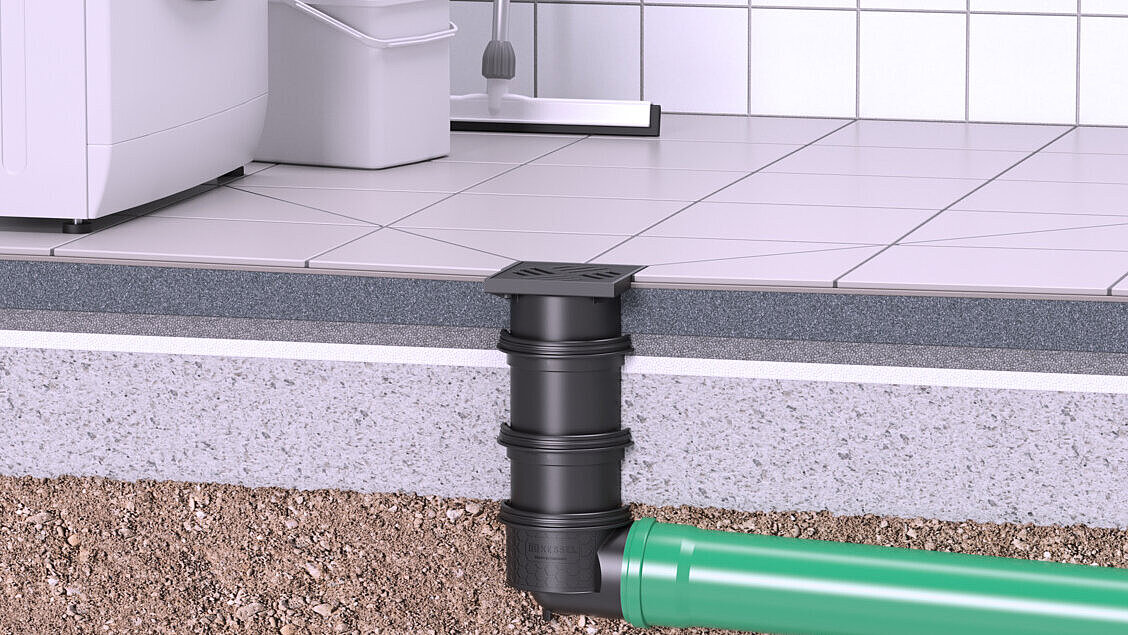 Bodrum katı drenajı için süzgeç